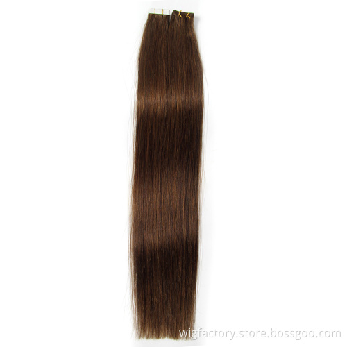 Low price remy injection tape hair extension brazilian, double drawn 100 human brazilian tape hair extensions